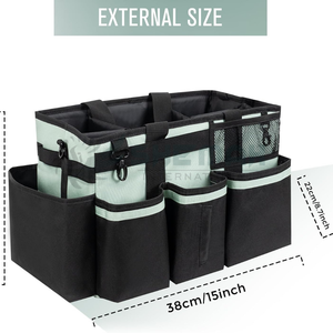 Sac organisateur de toilettage pour usage équestre avec sangle réglable et compartiments idéal pour les fournitures de pointe et les essentiels de la grange - Product Image 2