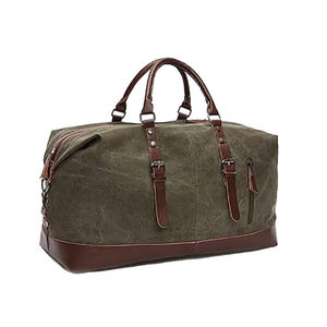 Sac de sport en coton ciré Weekender Canvas Weekender pour un usage quotidien pour le camping, les voyages et les aventures en plein air. - Product Image 5