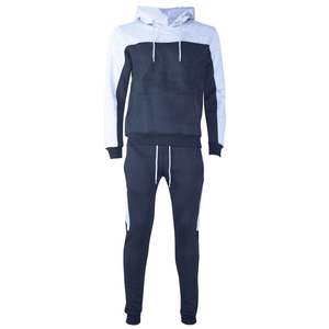 100% algodón sólido transpirable gimnasio Fitness conjuntos ropa deportiva personalizada chándal deportes al aire libre entrenamiento Jogging dos piezas Fitness conjunto - Product Image 1