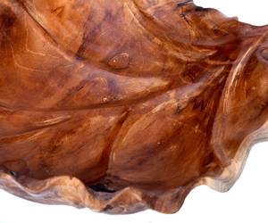 Bol en bois de teck racine de feuille en bois bol de décoration fait à la main - Product Image 6