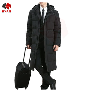 เสื้อโค้ทพัฟเฟอร์ยาวแบบสั่งทำพิเศษของ Ryan Pro Gear สำหรับทุกเพศ ผลิตจากผ้าไนลอน/คอตตอน/สแปนเด็กซ์/โพลีเอสเตอร์ กันน้ำ สวมใส่สบาย ผลิตตามสั่ง - Product Image 3