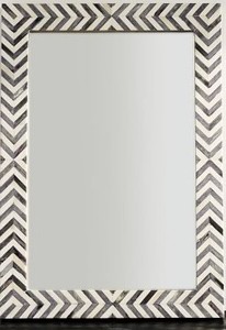 Decoración de lujo de diseñador de espejo de pared Rectangular con incrustaciones de resina Premium para hogares y oficinas - Product Image 2