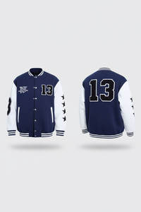 เสื้อแจ็คเก็ตวาร์ซิตี้แบบมีปกตั้ง ปักลายคุณภาพสูง กันน้ำ กันลม สำหรับฤดูหนาว  โลโก้ด้านหน้า  แบบยูนิเซ็กซ์  รับสั่งทำแบรนด์ของคุณเอง - Product Image 2