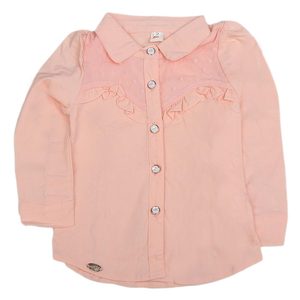 เสื้อเชิ้ตแขนยาวเด็กผู้หญิง - สีชมพู - Product Image 1