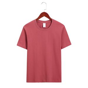 Fabricante 23 colores 220g Algodón puro manga corta hombres camiseta parejas Color sólido suelto impreso logo camiseta para hombres - Product Image 3