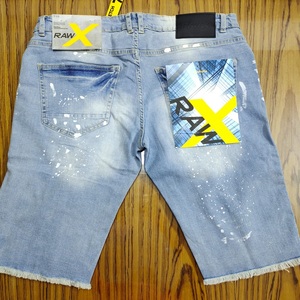 กางเกงยีนส์ขาสั้นสไตล์ Y2K สำหรับผู้ชายจำนวน2025-2026ชุดเดรสโพลีเอสเตอร์แบรนด์แท้ - Product Image 2