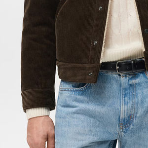 <b>Corduroy</b> <b>Jacket</b> Latest High Quality Men's Long Sleeve With Buttoned Cuffs Adjustable Hem With Button Customized Logo Design 2026 - Product Image 4