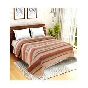 Ensemble de couette King Size 100% coton de luxe nouveau Design drap de lit Double avec taies d'oreiller Style tissé moderne - Product Image 1