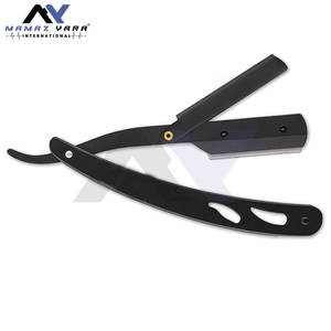 Navaja de Afeitar Profesional Premium Negra para Barbería, Navaja de Afeitar de Acero Inoxidable para Hombres, Mayoristas, Navajas para Bigote - Product Image 5