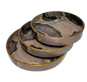 Latest Design <b>Printed</b> Serving Tray for Restaurant and Wedding Use Available at Wholesale Supply Wooden Tray - Product Image 4