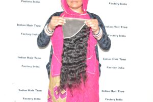 2025วิกผมคนอินเดียแบบเป็นลอนไม่ผ่านการทำผมมนุษย์แท้หนังกำพร้าแบบไม่ผ่านกระบวนการธรรมชาติ - Product Image 2