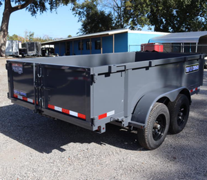 Remorque basculante Lowrider 6 x 10 pieds 2026 en gros, 7 000 lb MWR, remorque utilitaire robuste en acier, gris - Product Image 1
