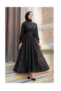 La mejor calidad de diseño de decoración de lujo al por mayor diseño de lado trasero decoración de lujo estándar Abaya para la venta de suministros de moda - Product Image 4