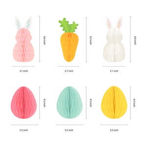 Œufs <span class=keywords><strong>de</strong></span> Pâques en papier nid d'abeille pour suspendre, décoration <span class=keywords><strong>de</strong></span> <span class=keywords><strong>lapin</strong></span> <span class=keywords><strong>de</strong></span> Pâques, décoration <span class=keywords><strong>de</strong></span> Pâques en plein air, décoration <span class=keywords><strong>de</strong></span> fête - Product Image 6