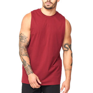 Alta calidad hecho en el mejor Material Hombres Camiseta sin mangas Diseño de logotipo personalizado Camiseta sin mangas Venta caliente Mejor precio Camiseta sin mangas - Product Image 1