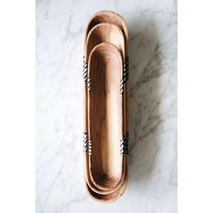 Luxury Customized Natural Bamboo Wood <b>Serving</b> <b>Tray</b> Modern Style for Home Decor for <b>Serving</b> Fruits Food Snacks Party Kitchen Use - Product Image 3