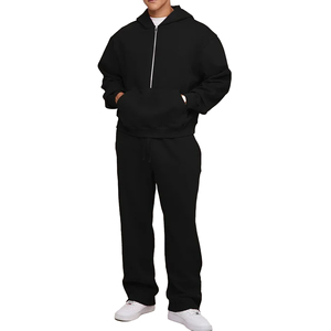 Survêtements à la mode, vente en gros, arrivée, imprimés en relief, surdimensionnés, ensembles de survêtements personnalisés, design personnalisé, streetwear haut de gamme, costume personnalisé - Product Image 4