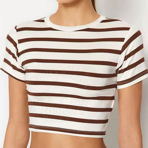 Daily Wear Women <b>Crop</b> Top <b>T</b> <b>Shirt</b> Minimal Look Lightweight Cotton Blend Comfortable <b>Fit</b> 2026 - Product Image 3