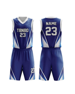 Maillot de basket-ball personnalisé vêtements de basket-ball uniformes 100% polyester ensembles de sublimation de motif d'équipe de jeunesse - Product Image 6