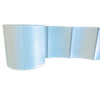 Rouleau d'étiquettes thermiques en papier adhésif thermosensible, résistant à la déchirure, écologique, pour codes-barres, emballage offset, exportation usine
