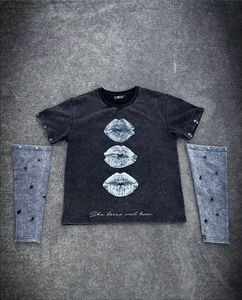 Sweat-shirt lourd personnalisé pour homme TRILACE INTERNATIONAL Industries, nouveau modèle 2026, délavé à l'acide, uni, vintage, décontracté, manches longues - Product Image 6