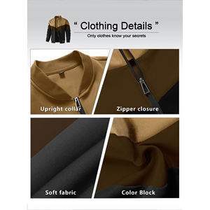 Veste universitaire confortable et solide de couleur personnalisée grande taille pour hommes veste universitaire en laine de haute qualité à manches en cuir pour hommes - Product Image 3