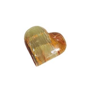 Coeur en onyx rouge et vert naturel grand, coeur en marbre onyx, coeur en marbre onyx vintage - Product Image 1