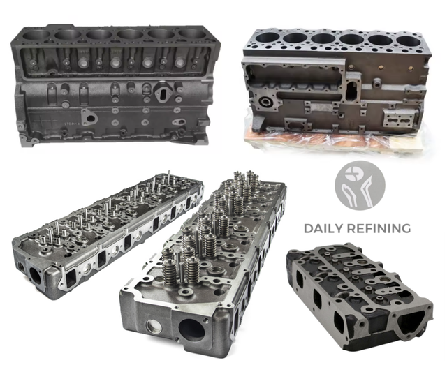 4D94 4D95 S4D95 S6D95 S4D120 S6D120 Engine Block Cylinder Head for Komatsu Engine Spare Parts