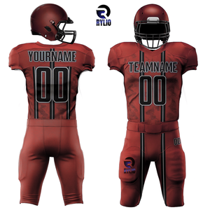 Personalizado de fútbol americano uniforme conjunto Jerseys Pantalones Tackle sarga profesional calidad equipo ropa deportiva OEM ODM al por mayor - Product Image 4
