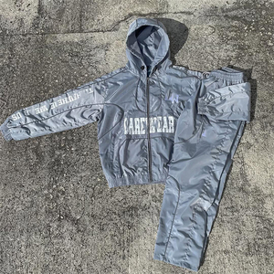 Ventes en gros de survêtements personnalisés imprimés, streetwear, ensemble 2 pièces, sweat-shirt en molleton technique en coton de designer, survêtements pour hommes - Product Image 3