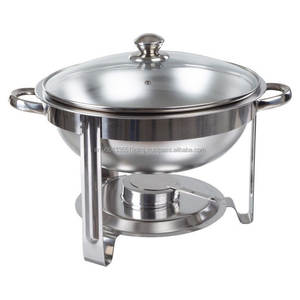 Wholesale Customized Luxury Stainless Steel round Chaffing Dish Used for <b>Buffet</b> <b>Food</b> <b>Warmer</b> in Hotels and Restaurants - Product Image 2