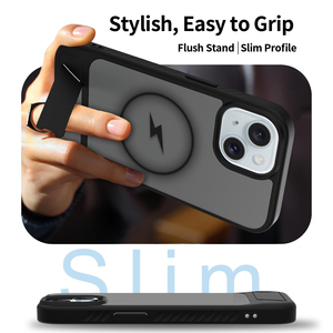 Étui de chargement magnétique bon marché avec solide, doux au toucher, mat translucide vif, design antichoc anti-chute pour iPhone 15 - Product Image 6