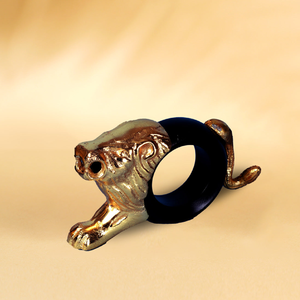 Ronds de serviette en métal en forme de lion idéaux pour les banquets, les restaurants gastronomiques et les hôtels maintenant disponibles en vrac aux tarifs de gros - Product Image 1