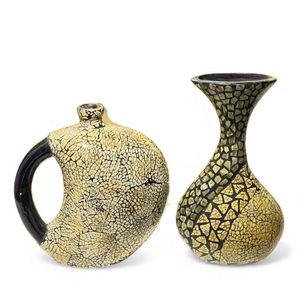 Ensemble de vases classiques faits à la main en nacre, élégants porte-fleurs décoratifs pour l'intérieur en provenance du Vietnam - Product Image 1