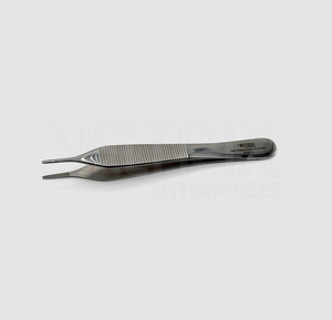 Fórceps de vendaje Adson Manual de alta calidad, 12cm, agarre antideslizante de acero inoxidable, instrumento quirúrgico de cirugía dentada, certificado CE - Product Image 4