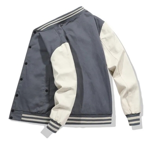 Chaqueta de Béisbol de Lana Personalizada para Hombre al por Mayor, Chaqueta Universitaria con Capucha, de Secado Rápido, Transpirable, para Invierno, Personalizable - Product Image 2