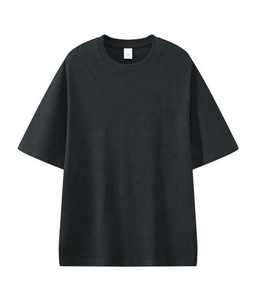 Haute qualité 100% coton impression logo personnalisé tricoté col rond à manches courtes surdimensionné plaine vierge t-shirt pour hommes - Product Image 3