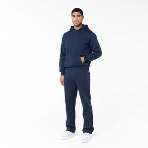 Ensemble de survêtement sportif pour homme, streetwear décontracté, personnalisable, logo imprimé, poids lourd, taille XL et plus, hiver 2025, respirant - Product Image 4