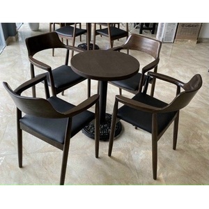 Salon chambre nouveau matériel moderne appartement Chaise De café haut en bois naturel Design traditionnel meubles de maison canapé chaise - Product Image 6