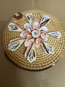 กระเป๋าถือหวายสีสดใสอุปกรณ์เสริมที่สะดุดตาทำด้วยมือสำหรับคนรักชายหาดกระเป๋าถือหวายจากแหล่งกำเนิด2025 - Product Image 5