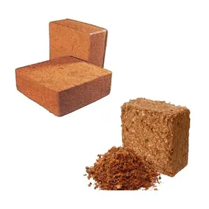 Üst Premium orijinal kalite Coco Peat makul fiyat Coir Bricks 5 Kg blokları doğrudan üretmektedir