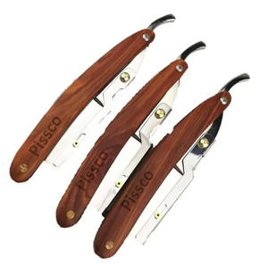 Navaja de Afeitar para Hombre, Navaja de Afeitar de Una Sola Hoja, Navaja de Afeitar de Borde Recto, 3 Piezas, Fabricada por Pissco - Product Image 2