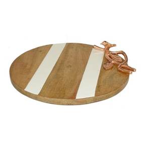 Plateau de service en bois et marbre Craft Valley, durable, artisanal, design luxueux, utilisation domestique et commerciale, option de logo personnalisé - Product Image 5