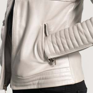 Ice Maiden Biker <b>Jacket</b> Silver Quilted Sheep Skin PU <b>Leather</b> Customizable Logo Varsity Club Blazer Satin <b>Suede</b> Autumn 3XL 5XL - Product Image 6