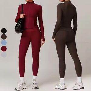 Gran oferta, conjunto de Fitness para gimnasio para mujer, ropa deportiva de entrenamiento superior e inferior con logotipo personalizado, conjunto de Yoga ligero sin costuras de talla grande - Product Image 6