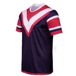 Maillot de rugby junior avec couleurs scolaires et panneaux respirants pour mouvement actif Maillot de rugby coupe ajustée - Product Image 3