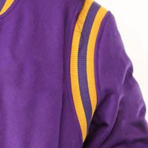 Veste universitaire de qualité supérieure pour femmes OEM vente en gros tenue décontracté respirant en cuir véritable manches régulières perles lettres 2026 - Product Image 6