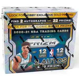 Top Sales 2020-21 Panini Prizms Basketball Hobby Box 144 Cards With Warranty