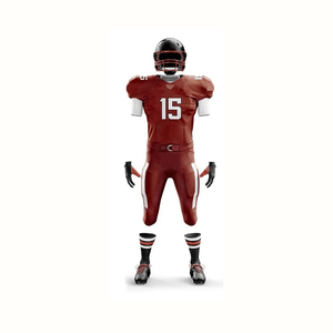 Uniforme de football américain unisexe, taille XL, personnalisable pour adultes, impression numérique, respirant, tissu sergé, 100% polyester, équipe personnalisée - Product Image 2