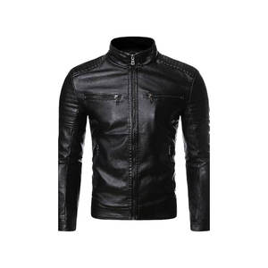 Veste en cuir pour motard pour homme Veste de moto en cuir véritable pour homme - Product Image 4